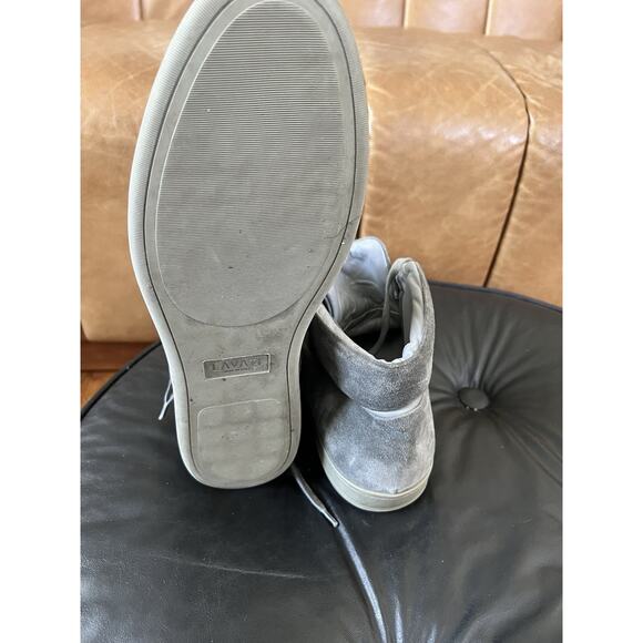Lavati Gray Italian Leather Sneackers US 11 main image 4
